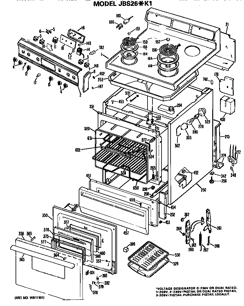 Main body/cooktop/controls
