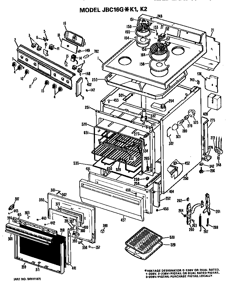 MAIN BODY/COOKTOP/CONTROLS