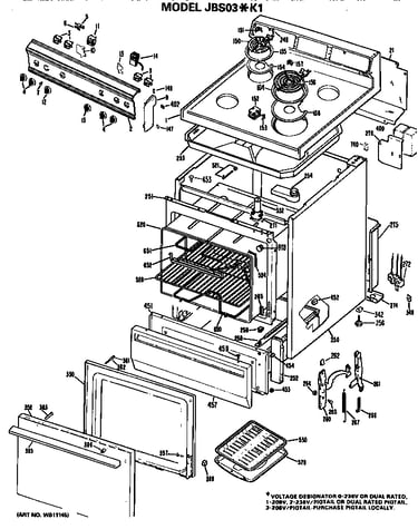 Main body/cooktop/controls