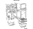 GE TBF14AKBR cabinet parts diagram