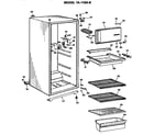 GE TA11SKBR cabinet parts diagram