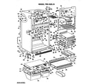 GE TBX25ZLBR cabinet parts diagram