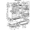 GE TBX22ZKCR cabinet parts diagram