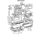 GE TBX22RKC cabinet parts diagram
