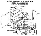 GE JGHP57GEJ3 upper oven body diagram