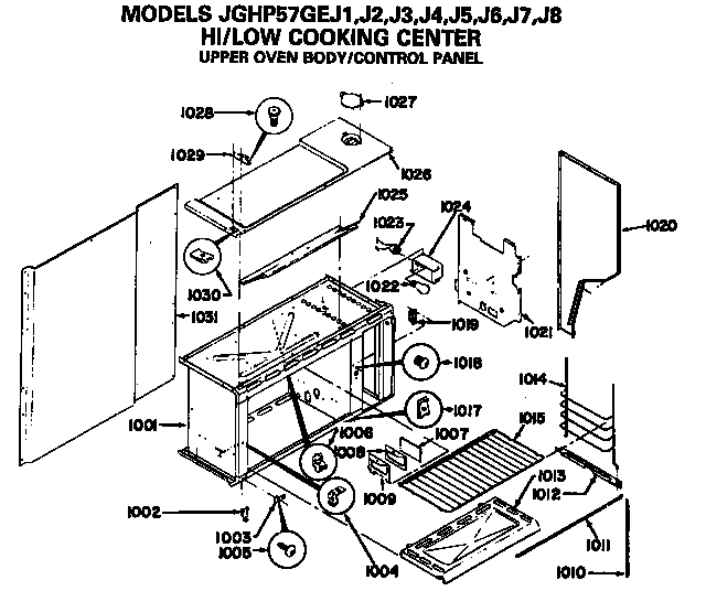 Upper oven body