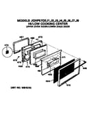 Upper oven door