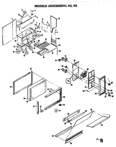 Door/control panel/oven body