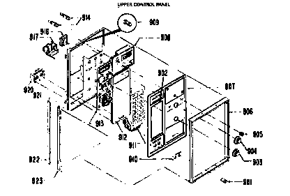 Upper control panel