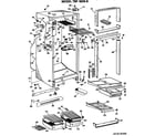 GE TBF16DKB cabinet parts diagram