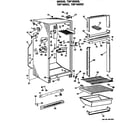 GE TBF16SKBL cabinet parts diagram