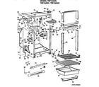 GE TBF16AKB cabinet parts diagram