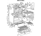GE TBX18BKER cabinet parts diagram