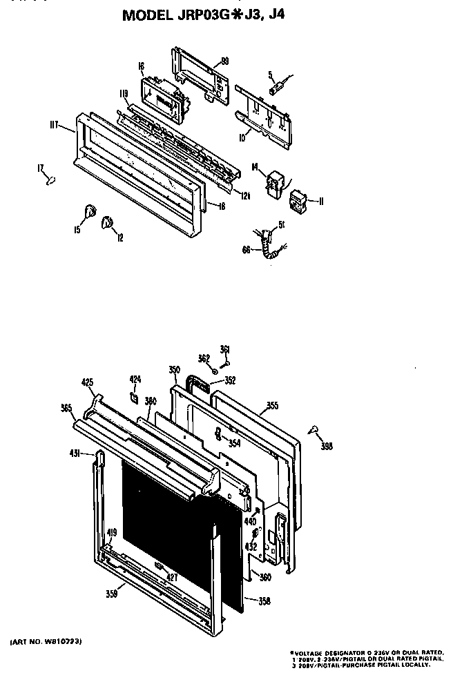 Control and door
