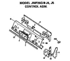 GE JMP26GJ5 control assembly diagram