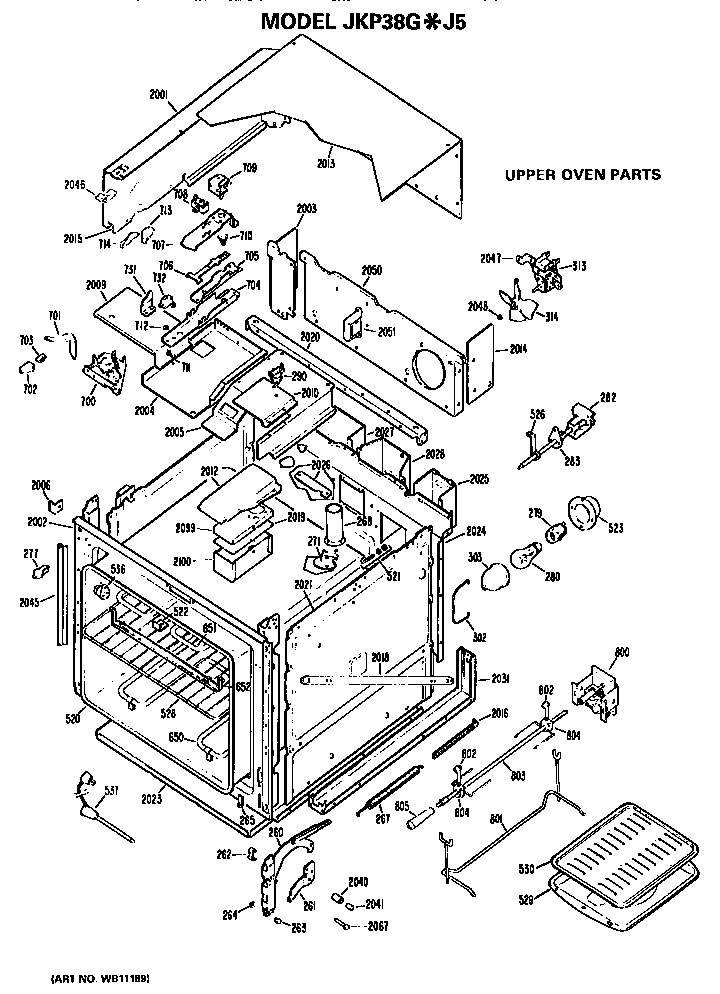 Upper oven