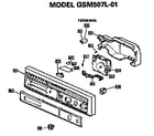 GE GSM507L-01 control panel diagram