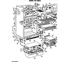GE TBX18ZKER cabinet parts diagram