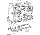 GE TBX19ZKER cabinet parts diagram