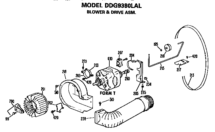 BLOWER AND DRIVE ASSEMBLY