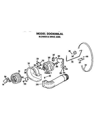 Blower and drive assembly