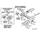 GE DDG9380LAL gas valve and burner assembly diagram