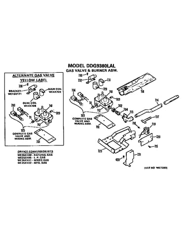 Gas valve and burner assembly