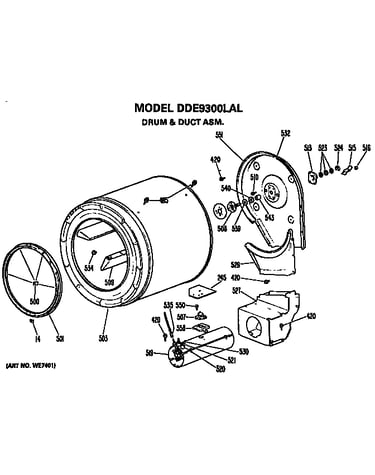 Drum and duct assembly