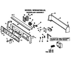 GE WWA8700LAL backsplash diagram