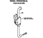 GE WWA8700LAL pinch valve assembly diagram