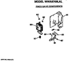 GE WWA8700LAL pinch valve components diagram