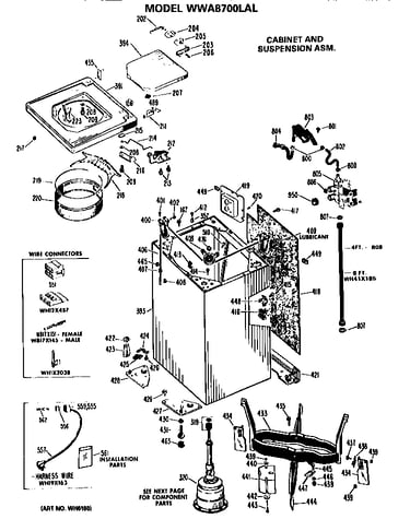 Cabinet and suspension