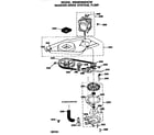 GE WSM2000HCW washer drive system and pump diagram