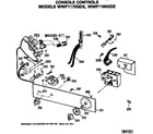 GE WWP1180GDE console controls diagram