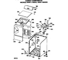 GE WWP1180GDE cabinet diagram