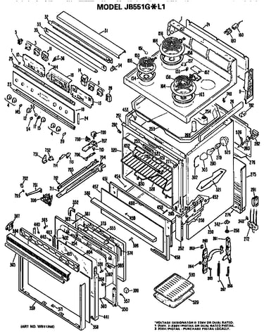 Main body/cooktop/controls