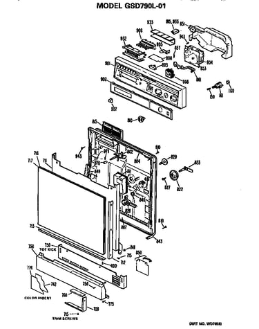 Front/control panel