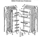 GE TFX22ZLB doors diagram
