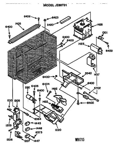 Magnetron/motor blower