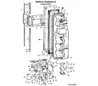 GE TFX24FLC freezer door diagram