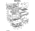 GE TBX21TLGRWH cabinet parts diagram