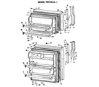 GE TBX18LLGRAD doors diagram