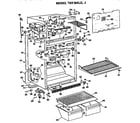 GE TBX18ALGRAD cabinet parts diagram
