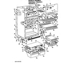 GE TBX24NLFRWH cabinet parts diagram