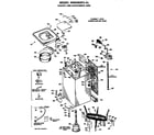 GE WWA8307LAL cabinet and suspension diagram