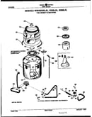 Tub, basket and agitator