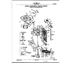 GE WWA8306LAL cabinet and suspension diagram