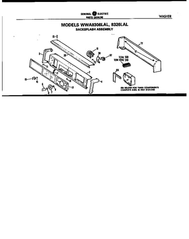 Backsplash for wwa8306 and wwa8326lal