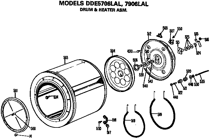 DRUM AND HEATER ASSEMBLY