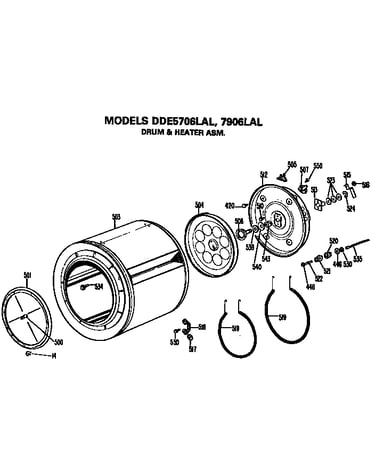 Drum and heater assembly